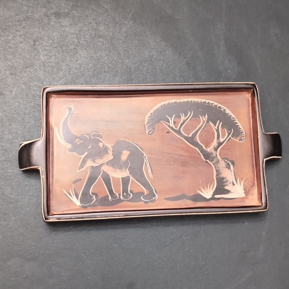 Kuku Hut,Hand carved Brown Stone Sugar And Creamer Set with Tray. - Picture 11 of 16